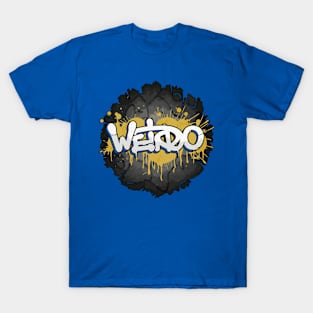 Weirdo | Minimalistic Graffiti Typography Art T-Shirt